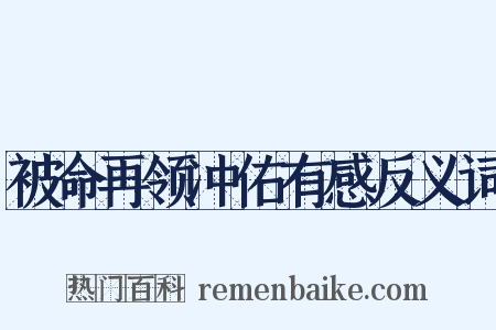 被命再领冲佑有感反义词是什么意思的图片